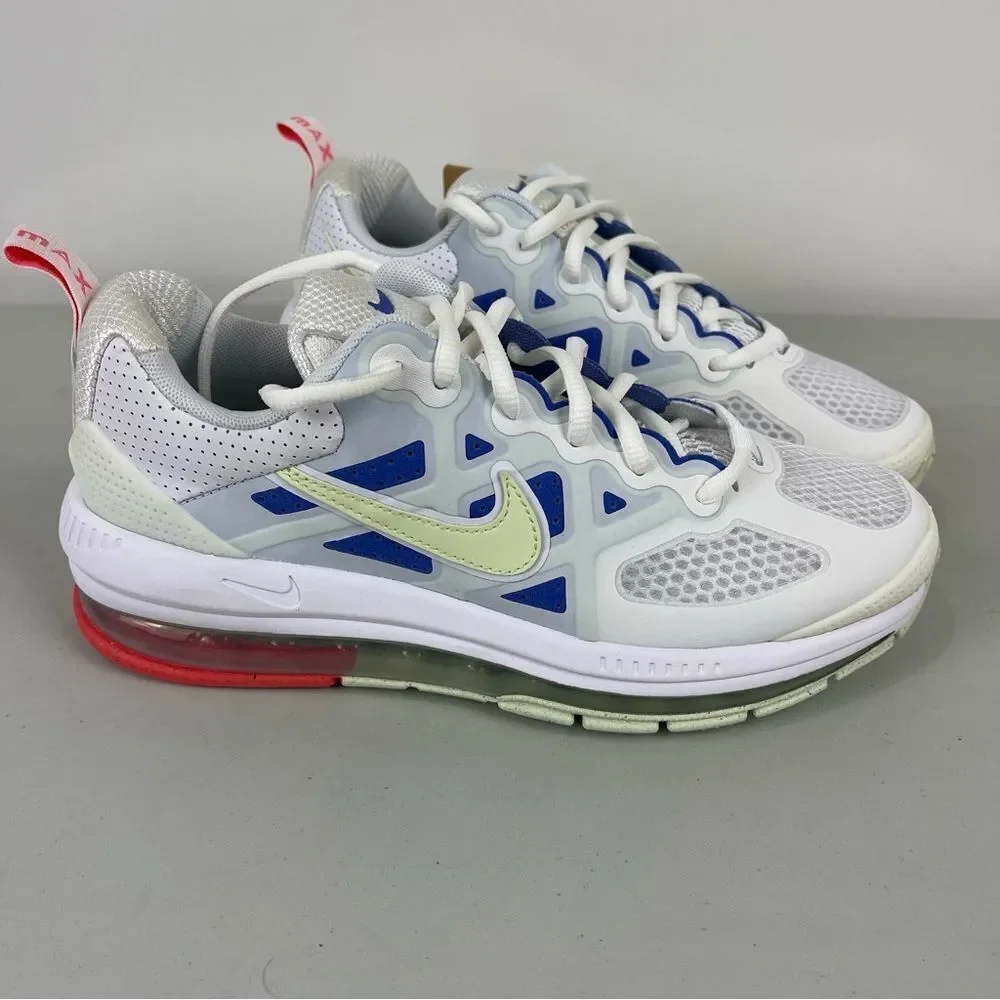 Nike Air Max Genome Sneakers White Blue DC4057-101 Women’s Size 8 NWT